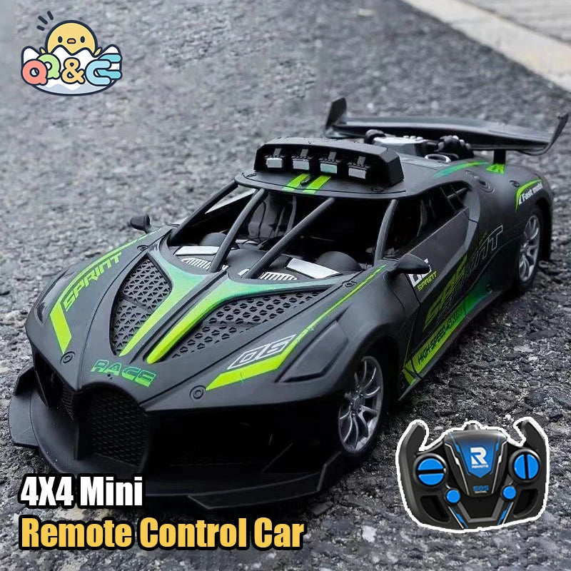 4WD RC Sports Car High Speed Remote Control Mini Scale Model Vehicle Electric Drift Racing Car Toys for Boys Kids Back to School