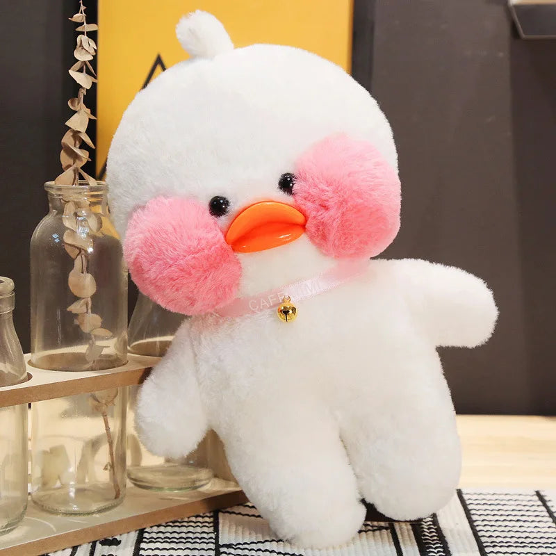 30cm Kawaii Lalafanfan Duck Plush Toy Cartoon Lalafanfan Duck Doll Soft Stuffed Animal Plushie Birthday Gifts For Girl Children
