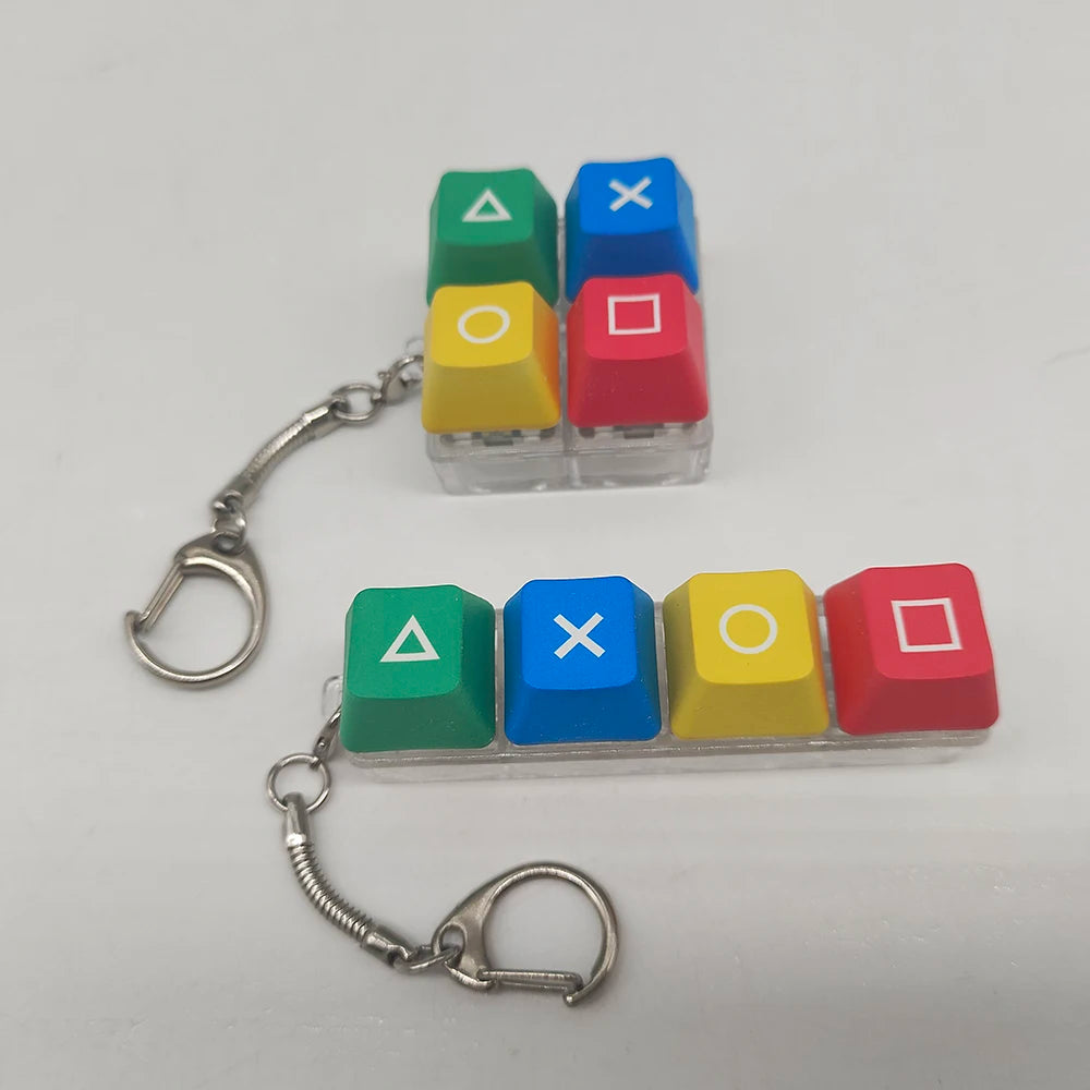 Mechanical Keyboard Key Cap Shaft Tester Keychain Key Ring Fingertip Press Dlow Pressure Toy Novelty Toy
