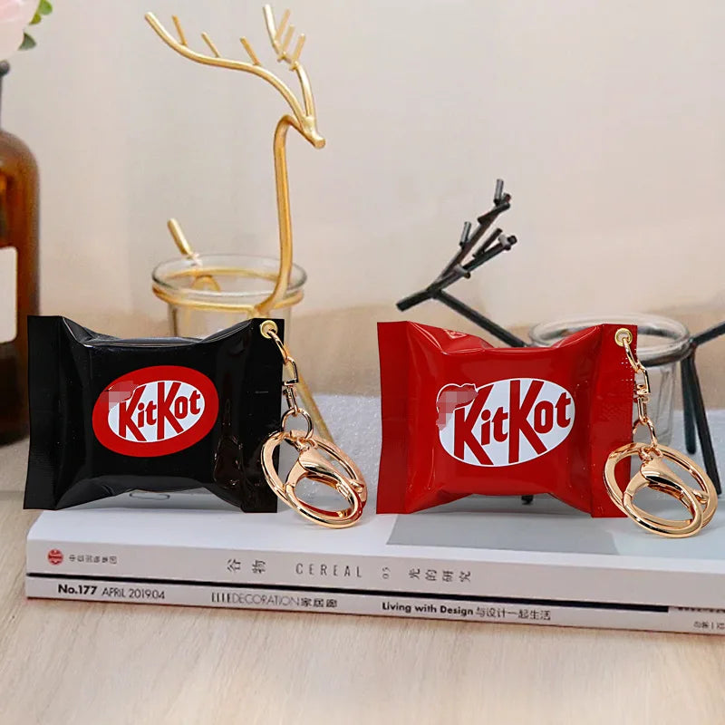 Miniature Kitkat Chocolate Pendant Mini Chocolate Keychain Food Toy Gacha Pendant