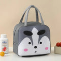 Cartoon Insulated Bag Oxford Cloth Lunch Box Bag Insulated Bento Box Bag, Hand In Hand Rice Bag Camping Fresh-Keeping Ice Bag