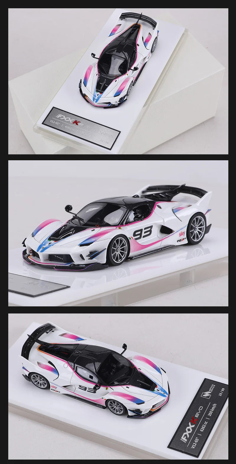 MerakSpace 1:64 FXXK EVO Resin Model Car Limited Edition99