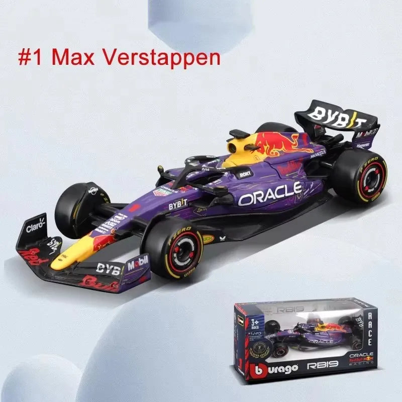 New Year Special Offer Bburago 1:43 F1 Series Alloy Miniature Diecast Model  Monaco Mcl60 Amg W14 E Las Vegas Rb19 Toys Kid Gift