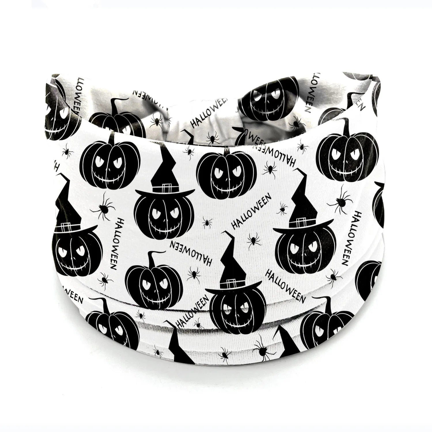 Halloween Headbands For Women Wide Turban Dress Up Costume Headwraps Pumpkin Spider Web Bad Skeleton Hair Band