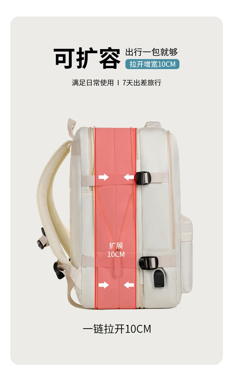 New Airplane-Specific Backpack, Boarding Hand Luggage Backpack, Airplane Travel Laptop Backpack, Student Backpack, Unisex Backpack, Short-Distance Business Trip