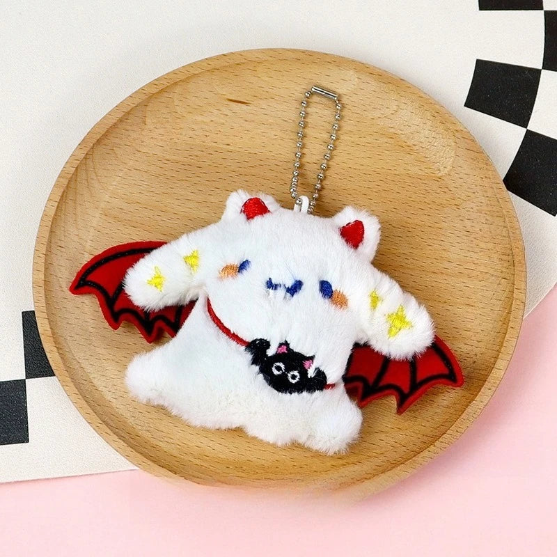 Miniso Halloween decorations Little Demon Sanrio Plush pendant Apiao style Kulomi bag hanging decoration