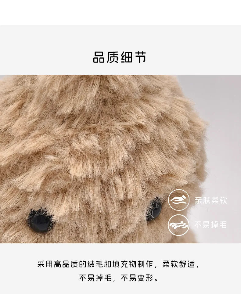 Small Peanut Plush Doll Kawaii Room Decor Pendant Live Room Decor Anime Keychain Stuffed Toy Girlish Gift for Kid