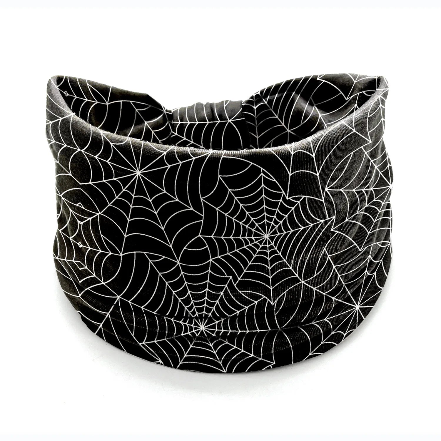 Halloween Headbands For Women Wide Turban Dress Up Costume Headwraps Pumpkin Spider Web Bad Skeleton Hair Band