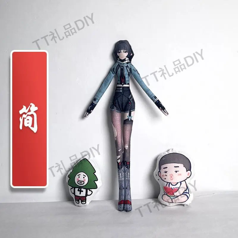 Game Zenless Zone Zero Wise Belle Nicole Demara Von Lycaon Cosplay Doll Plush Stuffed Dolls Abstract Twistable Wire Accessories