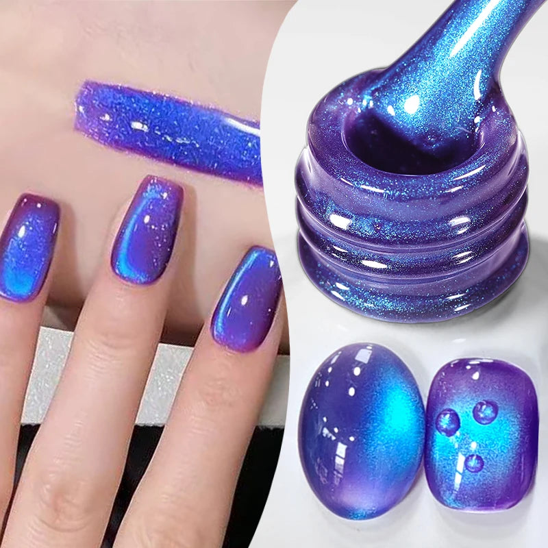 BORN PRETTY Cat Magnetic Gel Nail Polish 10ml Crystal Holographics Glass Bead Semi Permanent Soak Off UV LED Nail Art Manicure