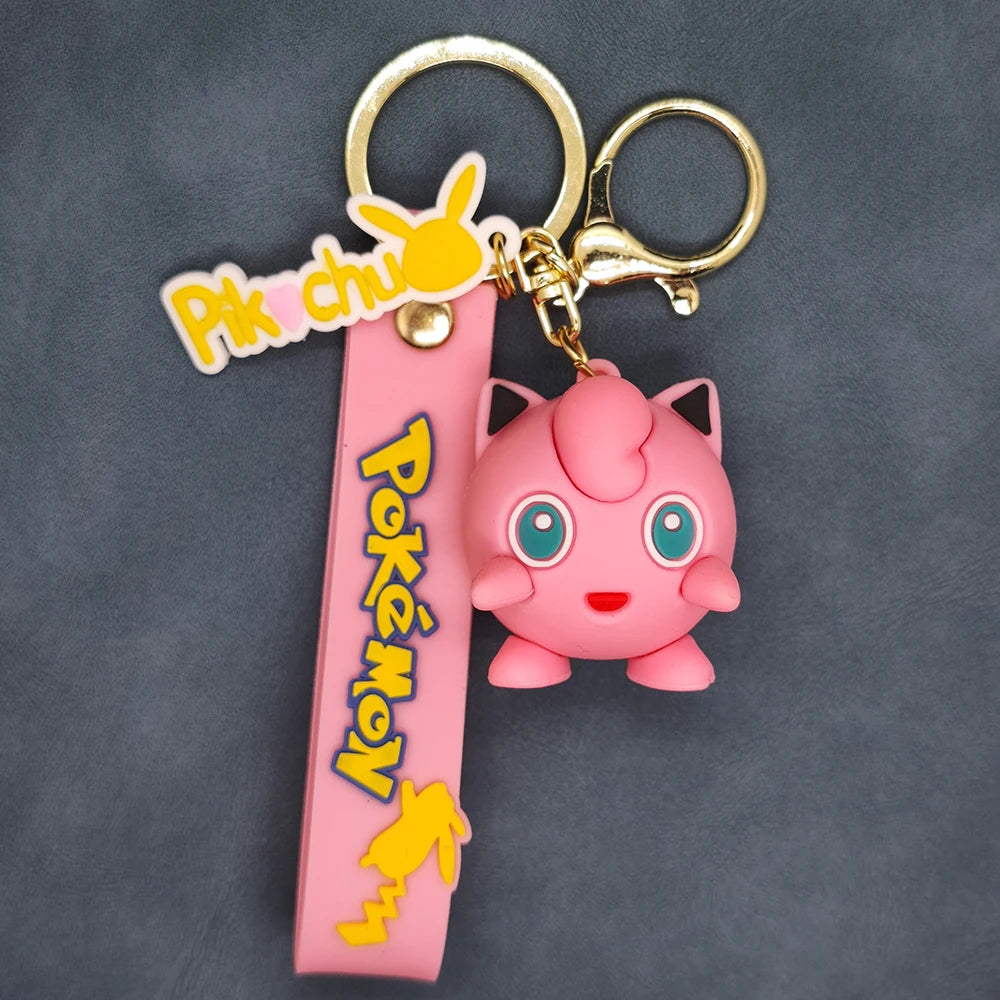 2024 the New Pokemon Keychain Pikachu Koda Duck Pendant Jewelry Figurines Doll Cartoon