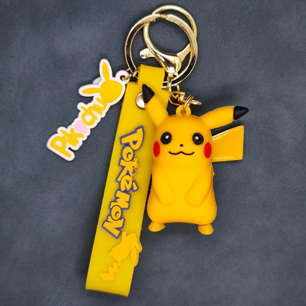 2024 the New Pokemon Keychain Pikachu Koda Duck Pendant Jewelry Figurines Doll Cartoon