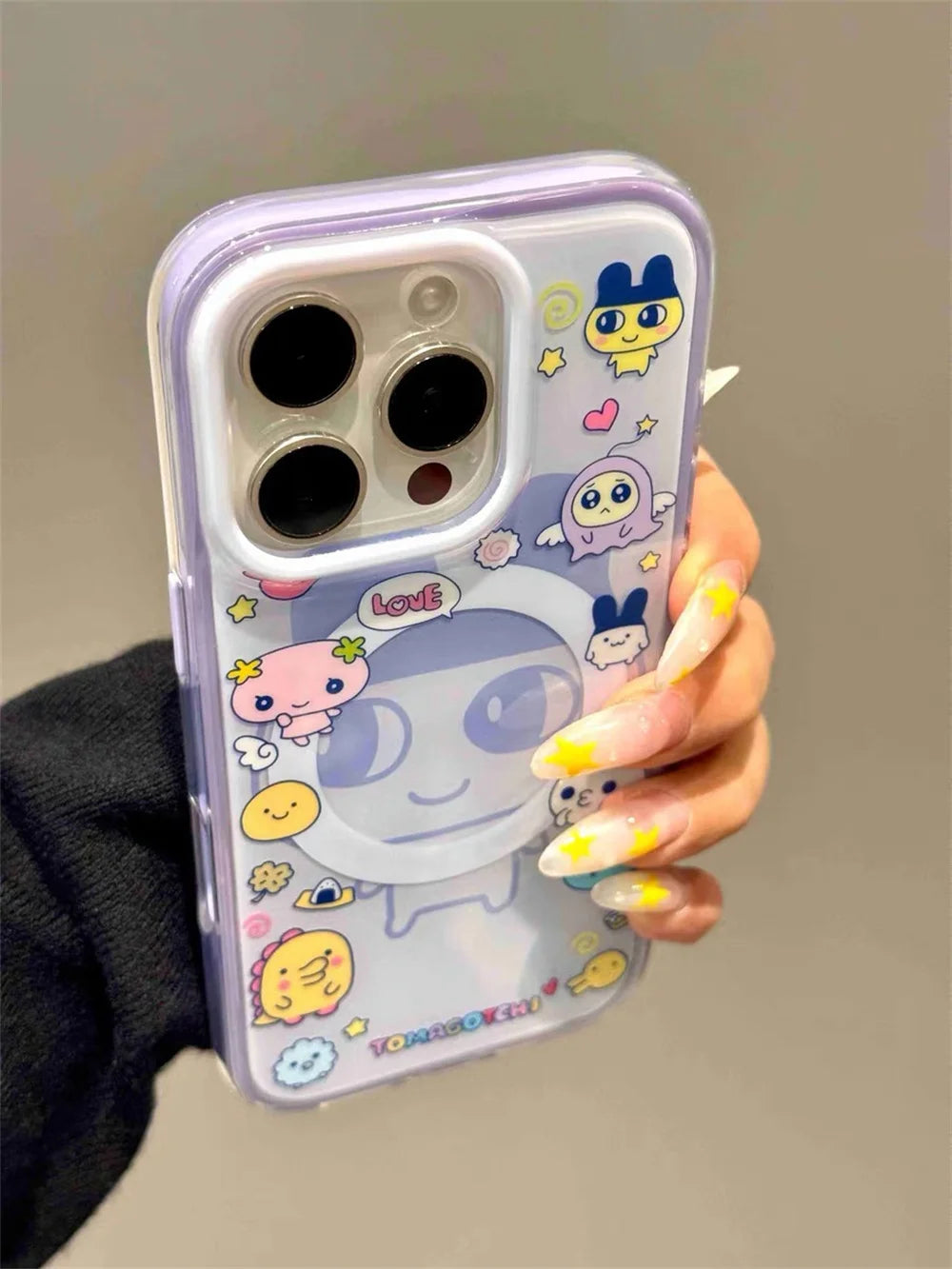 Funny cartoon magnetic stand phone case for iPhone 16 Pro Max 14 15 pro 16 cover with Magsafe cute protection shockproof cover