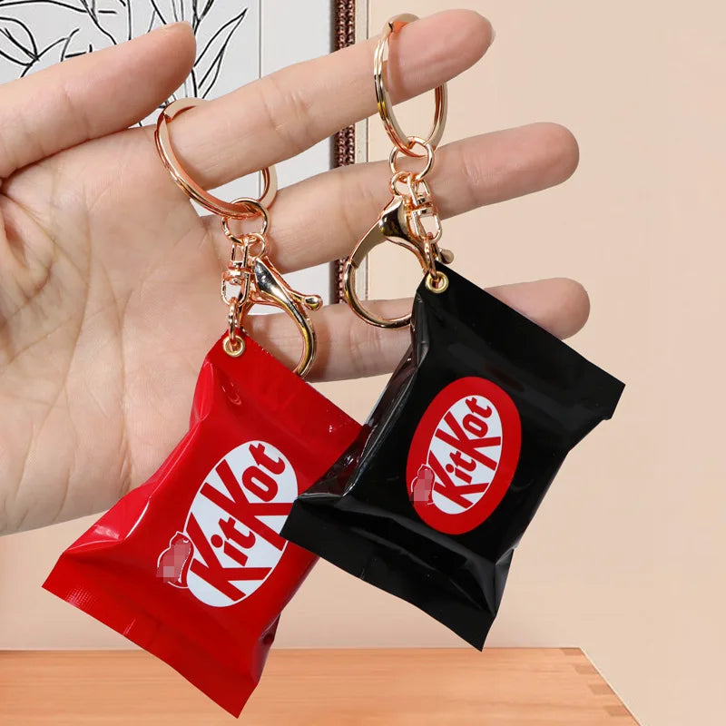 Miniature Kitkat Chocolate Pendant Mini Chocolate Keychain Food Toy Gacha Pendant
