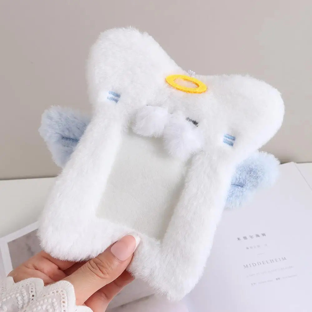 Cartoon Cute Plush Photocard Case Cartoon Bag Keychain Fox Photocard Case Student Card Holder Idol Photos Protective Cover