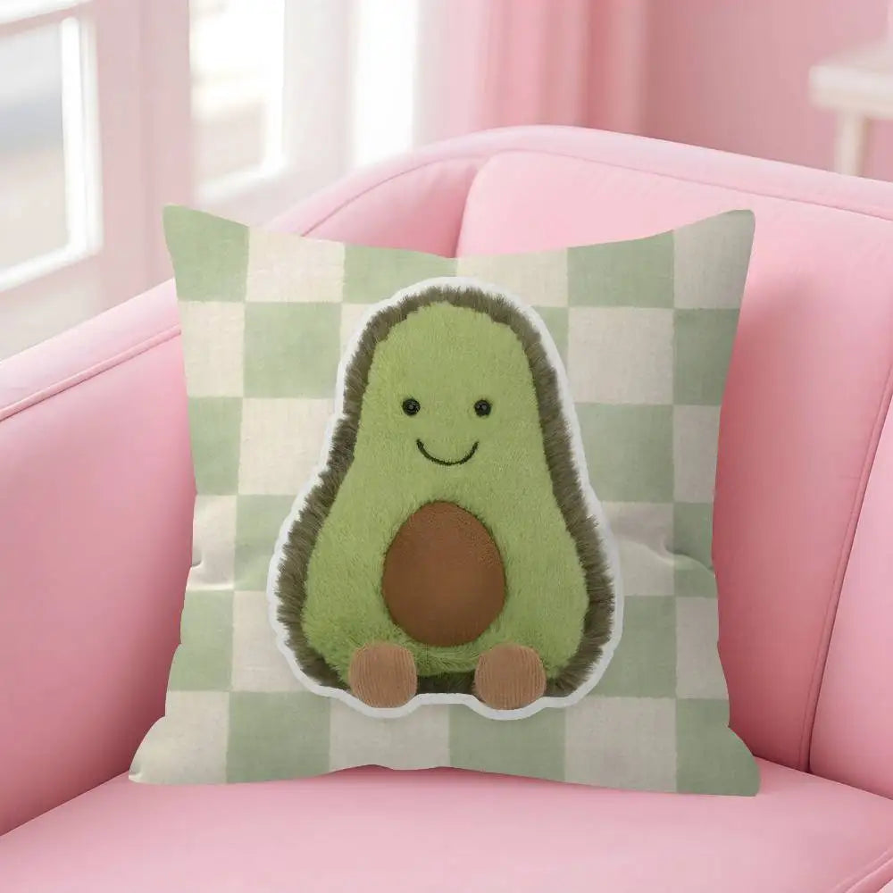 Cute Cartoon J-JellycatS Anime(1)  Maple Design Cushion Cover Happy Autumn Harvest decor Holiday Decorati Pillow Cover