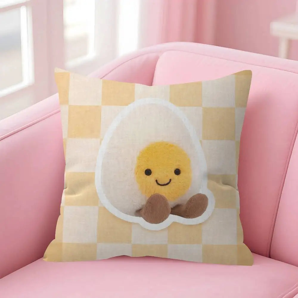 Cute Cartoon J-JellycatS Anime(1)  Maple Design Cushion Cover Happy Autumn Harvest decor Holiday Decorati Pillow Cover