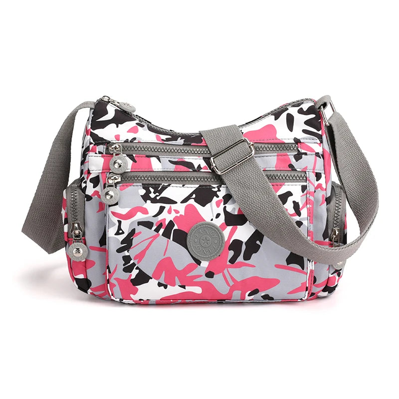 Women Shoulder Bag Handbag Nylon Waterproof  CrossBody Bag Ladies Messenger Bag