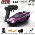 HBToys 1:43 Scale RC Car Simulation Racing Model Dual-Body Dual-Tire Version 2.4G 4WD ESP Gyro Drift Car for Toy Hobbies