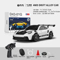 Macro Star D43 Full Proportion Remote Control Drift Car 1:43 Scale Alloy Gyro Four-Wheel Drive Flat Run Luminous Toy Model