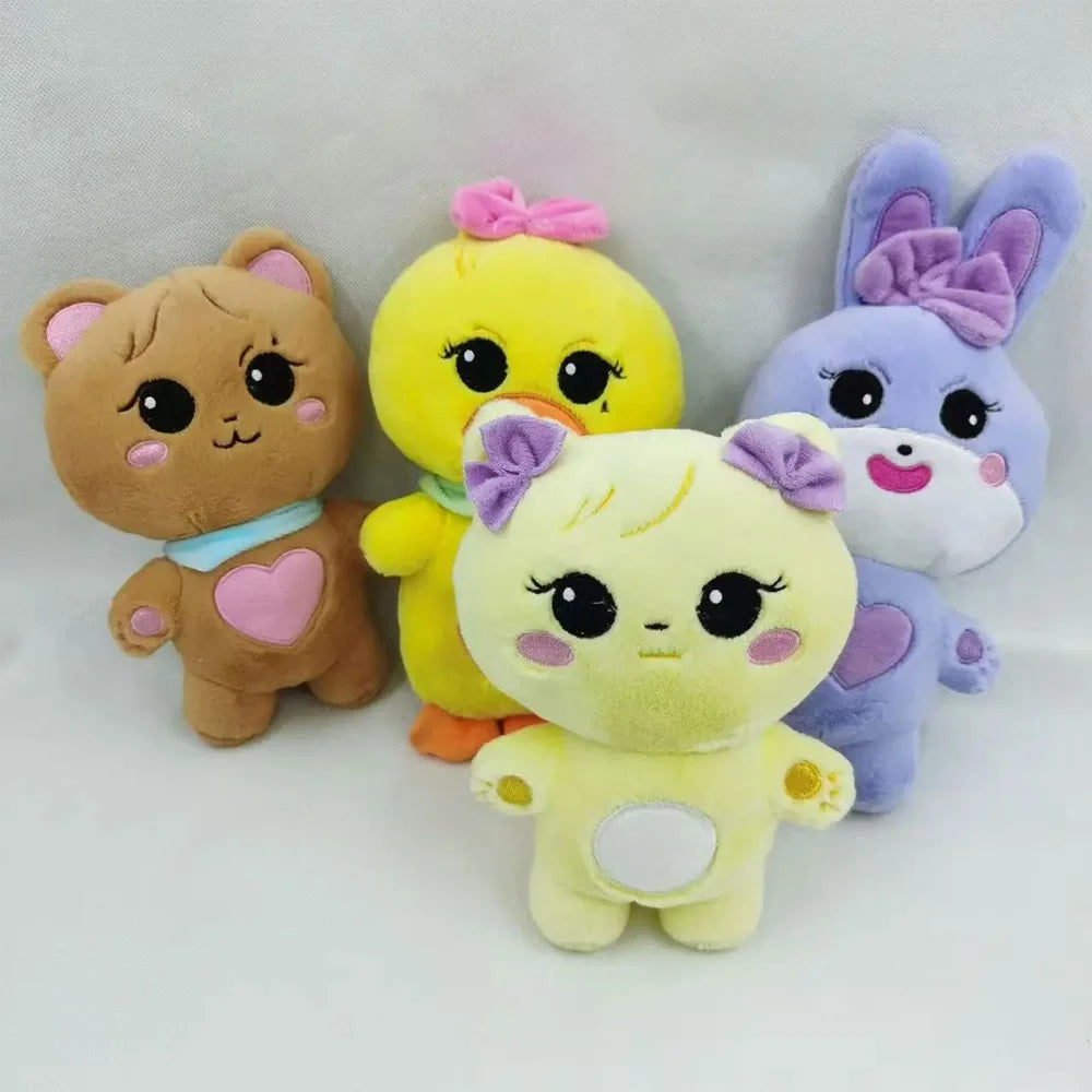 20cm kpop Pink Character Plush Doll BORN PINK World Tour Official Plushies Jennie Lisa Rose Jisoo Kawaii Stuffed Animals