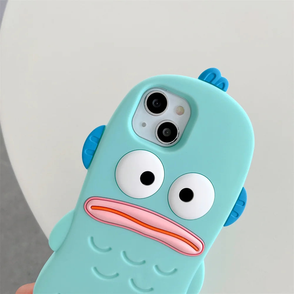 Kawaii Sanrio Phone Case for Iphone 16 14 15 13 12 11 Pro Max Xr X Xs 6 6S 7 8 Plus SE2 Cartoon Fully Cover Silicone Soft Shell