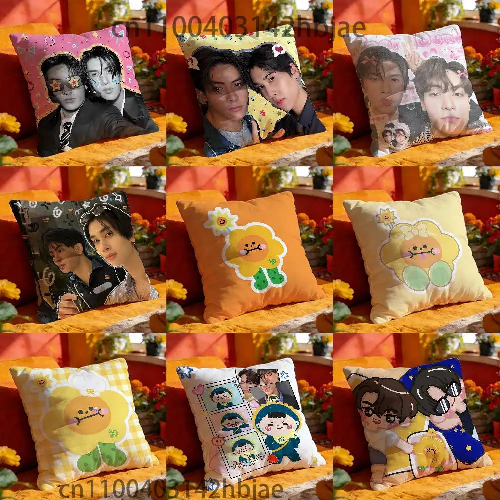 Thai CP JoongDunk Pillow Case For Sofa Decor Car Office Room Printing Cushion Cover Decorations and Protector