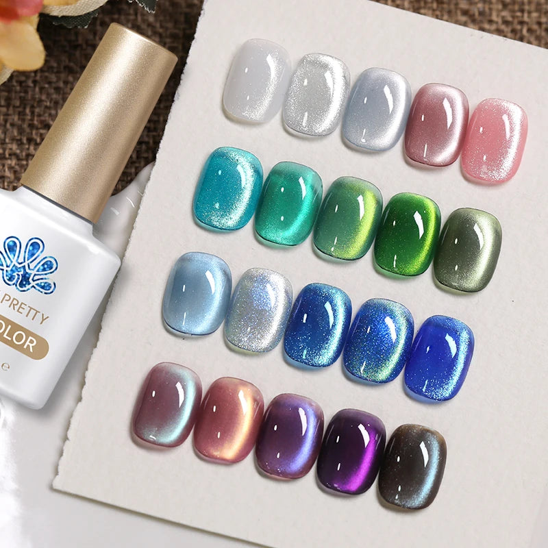 BORN PRETTY Cat Magnetic Gel Nail Polish 10ml Crystal Holographics Glass Bead Semi Permanent Soak Off UV LED Nail Art Manicure