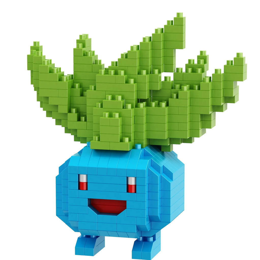 DIY Pokemon Blocks Small Cartoon Mini Building Block Pikachu Charizard Eevee Mewtwo Anime Assemble Action Model Dolls Toys