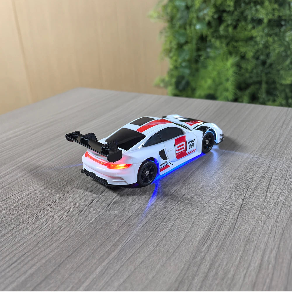 HBToys 1:43 Scale RC Car Simulation Racing Model Dual-Body Dual-Tire Version 2.4G 4WD ESP Gyro Drift Car for Toy Hobbies