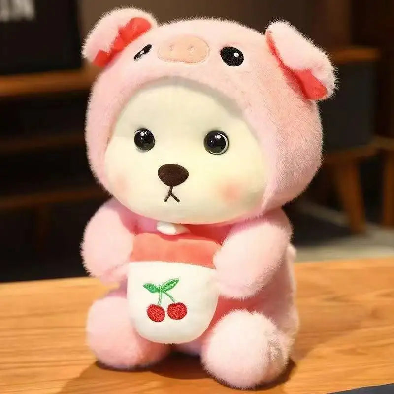 Creative Pig Panda Plush Toy Soft Plush Bear Transformed Animal Doll Cute Sofa Pillow Children's Toy Gift