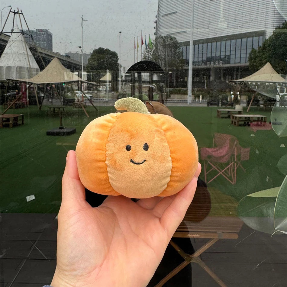 2025 Peach Pear Cherry Plush Doll Smiling Face Fruit Series Home Bedroom Decoration Pet Interactive Toy Birthday Gift