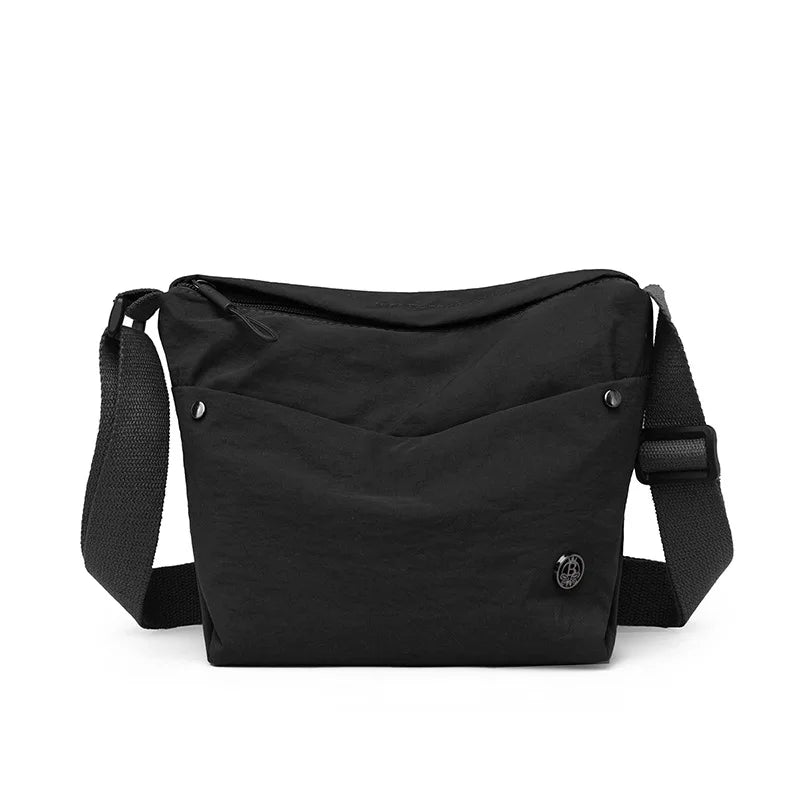Ultra-light Nylon Crossbody Bag for Women Adjustable Wide Strap Lightweight Women's Bag Zipper Closure Stylish Messenger Bag
