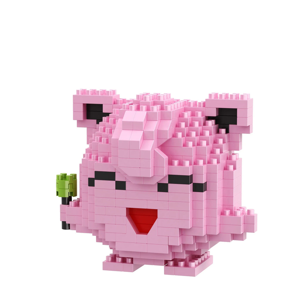 DIY Pokemon Blocks Small Cartoon Mini Building Block Pikachu Charizard Eevee Mewtwo Anime Assemble Action Model Dolls Toys