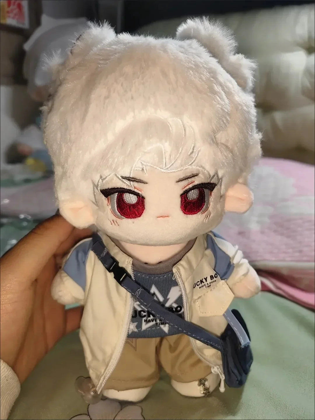 Anime Love and Deepspace Sylus Soft Plush Doll Body Plushie Dress Up Cotton Dolls Toys 20cm Cosplay Birthday Gift