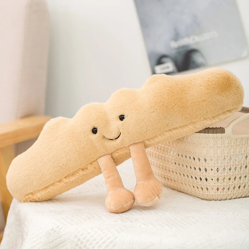 New Cartoon Egg Stuffed Toy Expression Food Bread Toast Series Breakfast Doll Fun Decoration Pillow Baby Comfort Doll Xmas Gifts