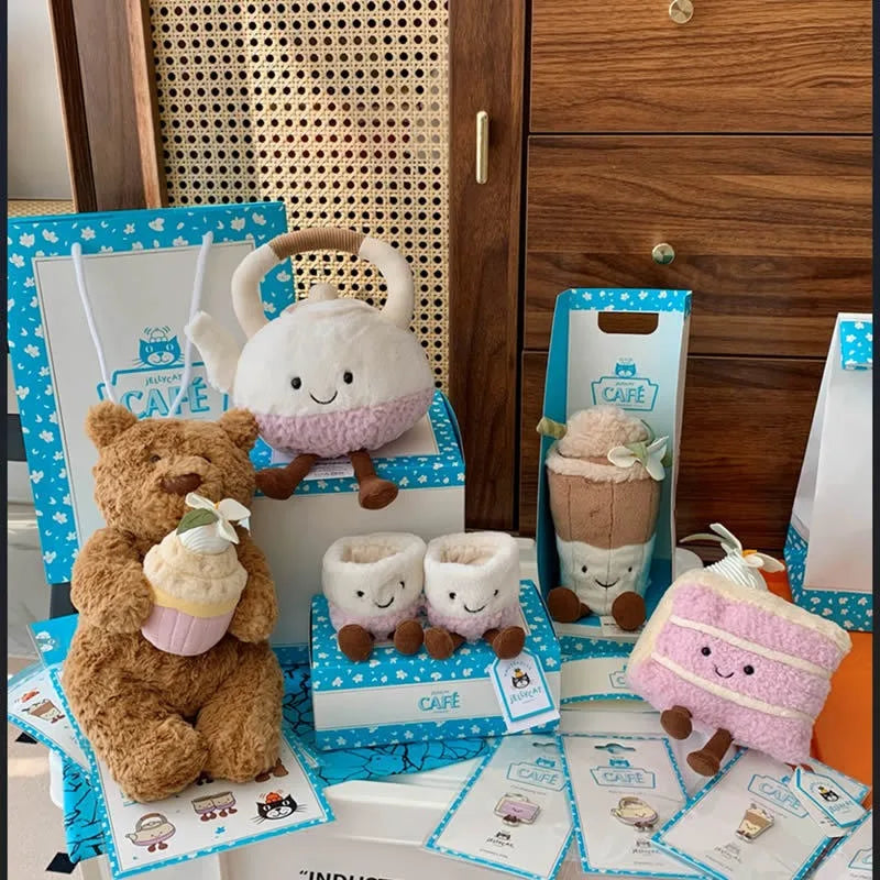 Jelly and Cat Rose Bouquet Hand Bouquet Engagement Wedding Birthday Valentine's Day Gift Plush Toy Cartoon Cute Gift Doll