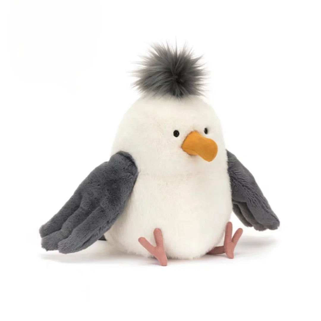 25CM Lovely Cartoon Anime Seagull Bird Animal Stuffed Plush Toys Kawaii Seagull Handmade Dolls Cute Holiday Gifts for Children