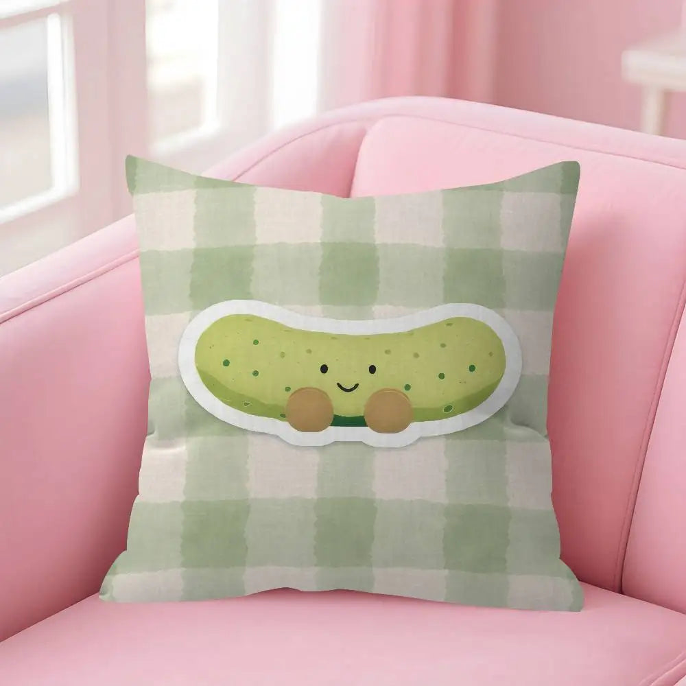 Cute Cartoon J-JellycatS Anime(1)  Maple Design Cushion Cover Happy Autumn Harvest decor Holiday Decorati Pillow Cover