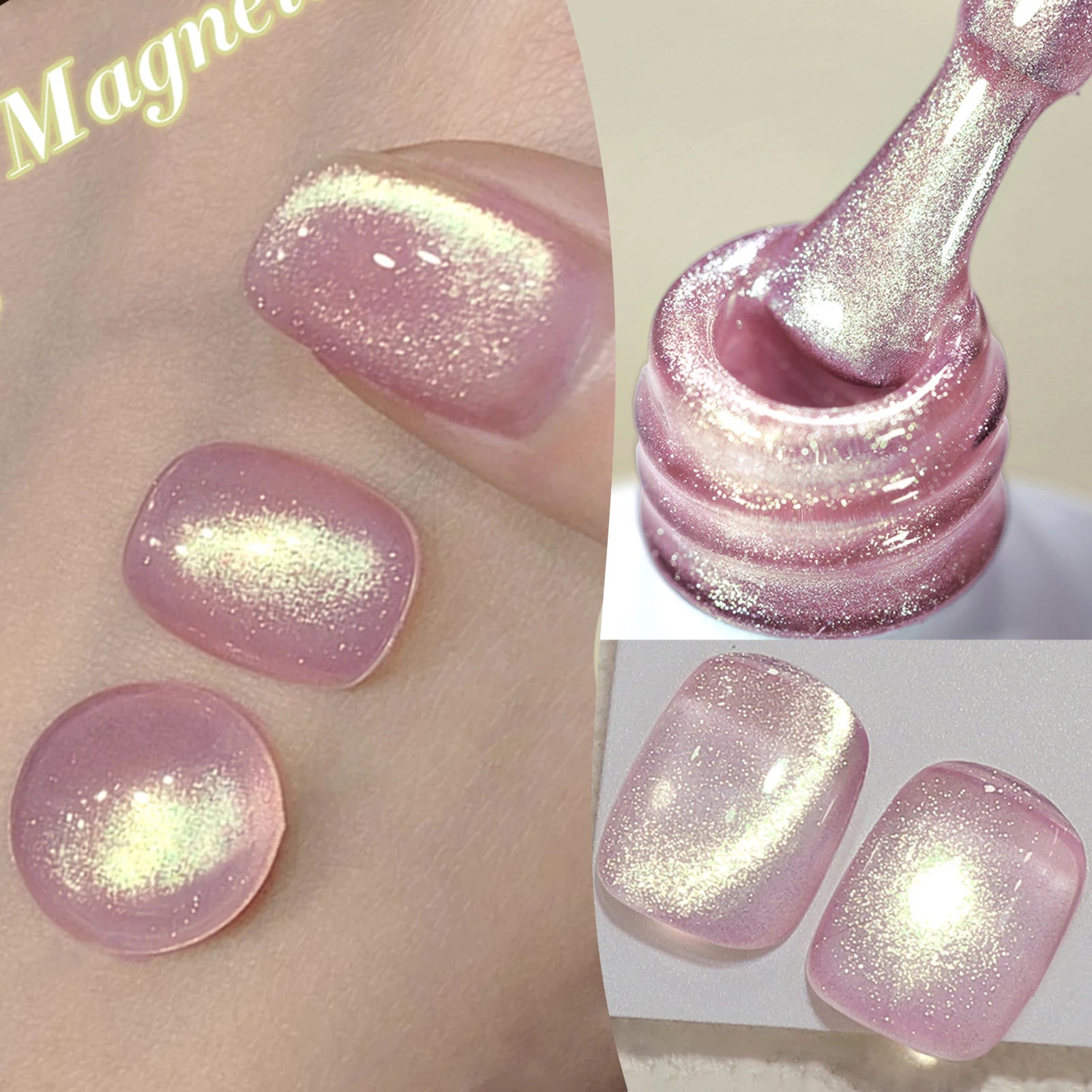 BORN PRETTY 10ml Dark Brown Red Glass Bead Cat Magnetic Gel Nail Polish Semi Permanent Soak Off UV LED Varnish Nail Art Salon