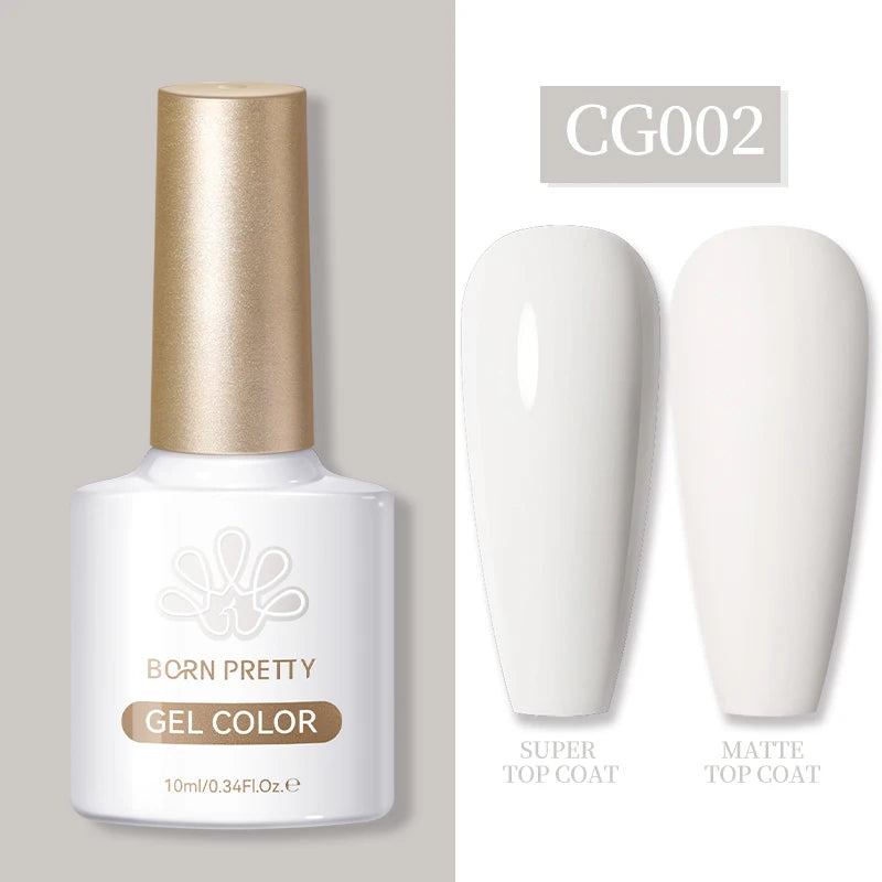 BORN PRETTY  Matte Top Coat Gel Polish 10ml Full Coverage Long Lasting Gorgeous Color Soak Off UV LED Nail Art Salon DIY Home