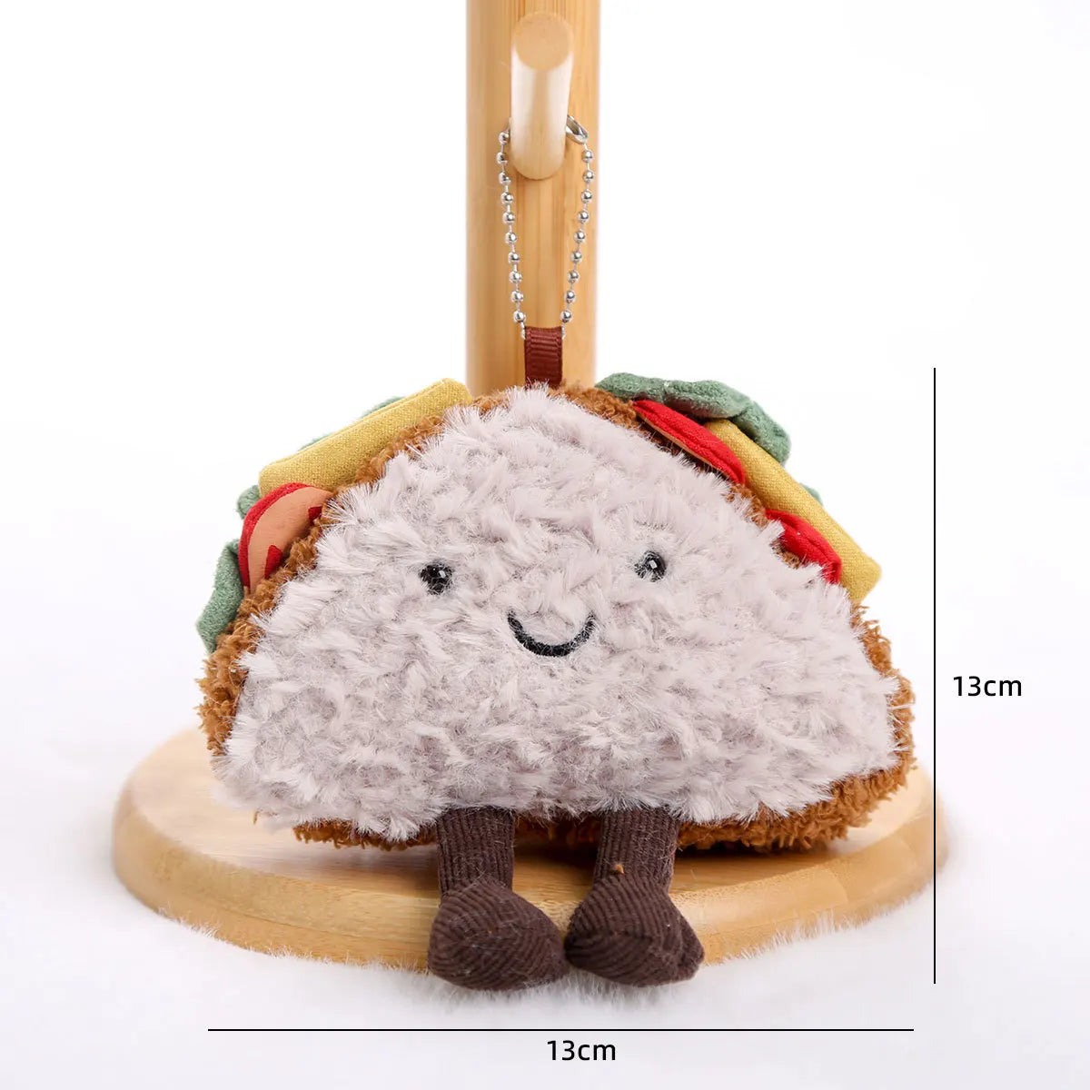 Ins Food Play Plush Doll Keychain Pendant Cute Popcorn Coffee Peanuts Sandwiches Plush Doll Bag Decoration Pendant Couple Gift