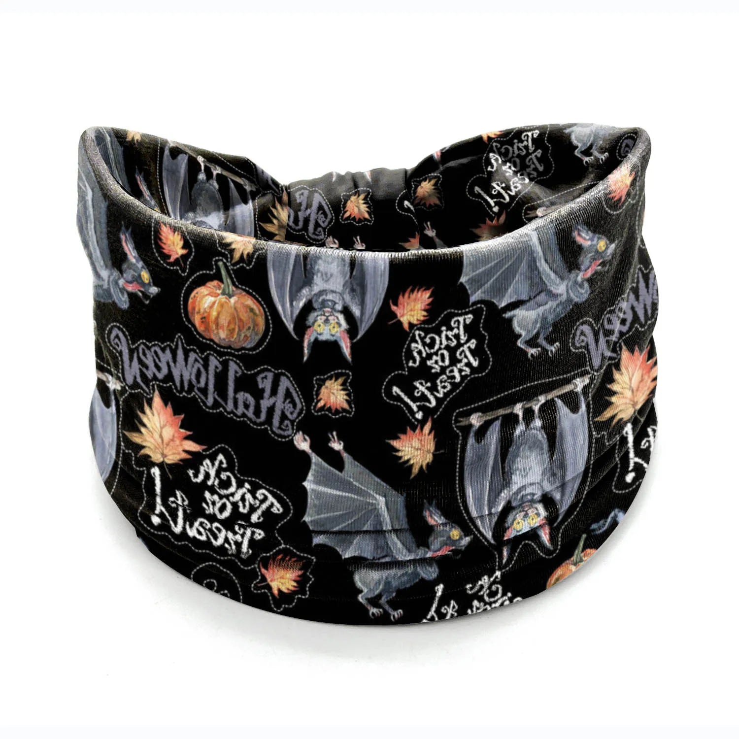 Halloween Headbands For Women Wide Turban Dress Up Costume Headwraps Pumpkin Spider Web Bad Skeleton Hair Band