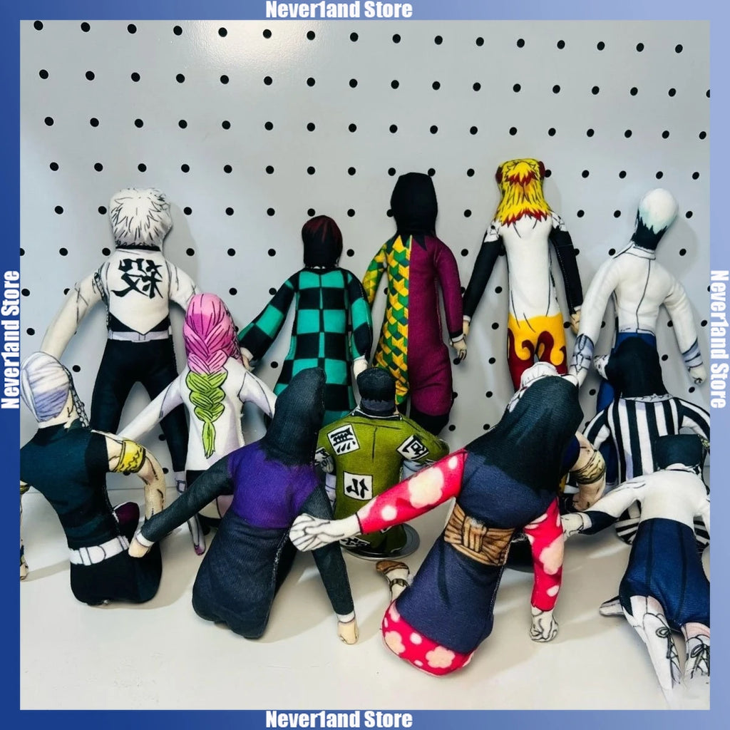 Anime Demon Slayer Plush Cotton Stuffed Doll cartoon Tanjirou Sanemi Giyuu Slender Twistable Shape Abstract Model Decoration