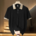 13XL 10XL Plus Size Polo Shirts Men Summer Short Sleeve Polo Shirts Male Contrast Color Polo Shirts Big Size 13XL