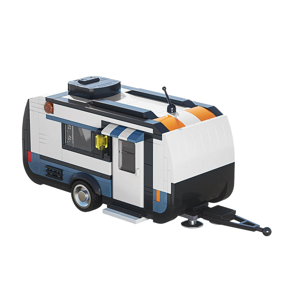 66117 Travel Trailer Model 393pcs Building Block Set SUV Series MOC Bricks Desktop Decoration Kids Toys Gift
