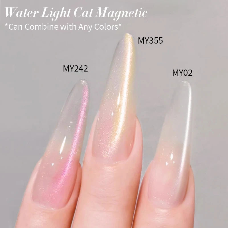 BORN PRETTY 10ml Pink Water Light Cat Magnetic Gel Polish Spaking Glitter UV LED Soak Off Gel Varnish Crystal DIY Manicure