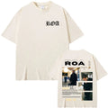 Rapper Roa Album Tour 2025 T-Shirt 100% Cotton Tshrit Summer Hip Hop Punk Comfort Tee Shirt High Street Tide Short Sleeve Unisex