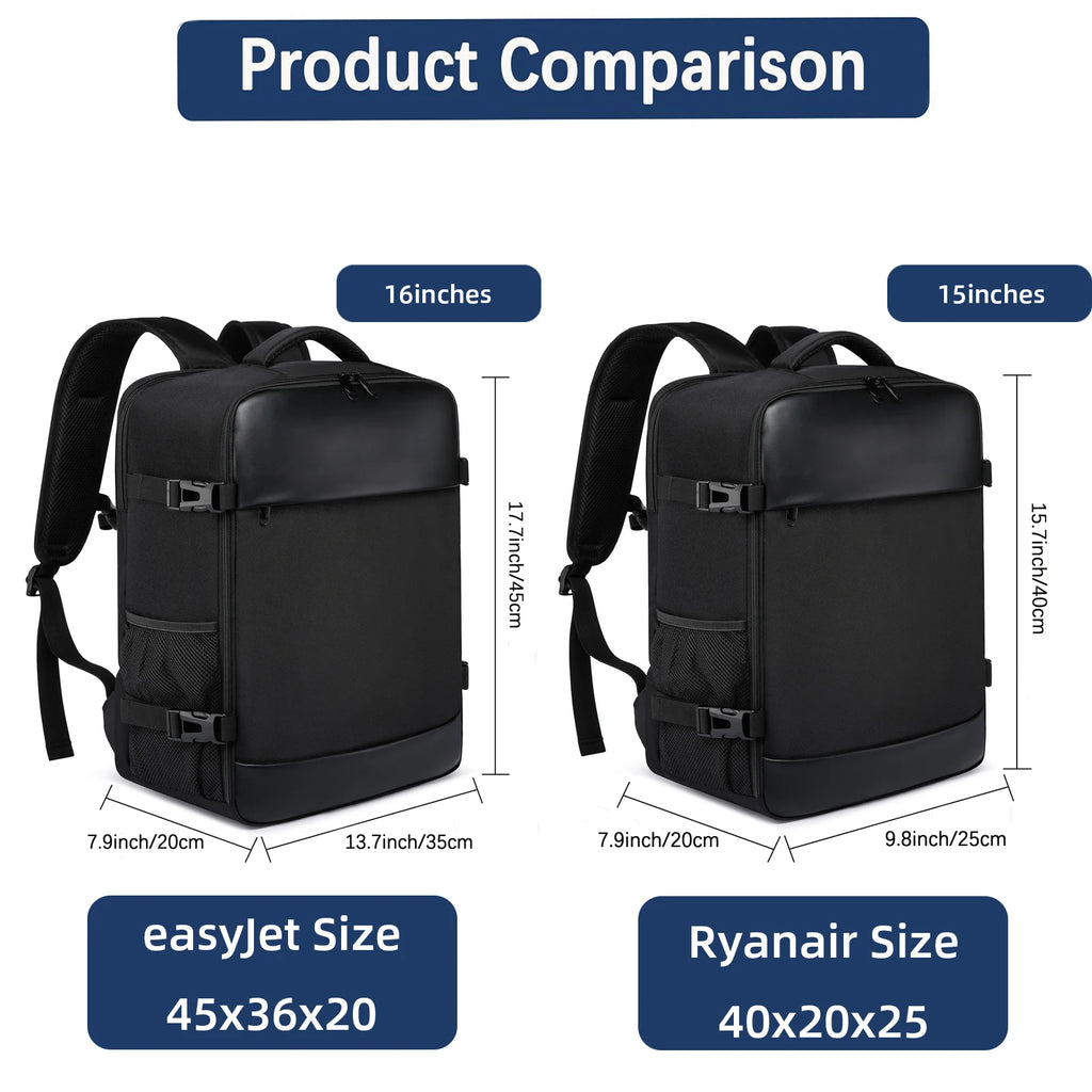ryanair 40x20x25 and easyjet 45x36x20 Cabin Bag Travel Backpack unisex Laptop Backpack outdoor travel backpack Student.School