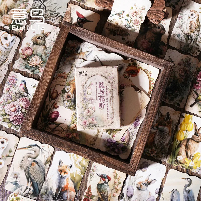 30 Pcs Kawaii Paper Sticker Set Deep Forest Self-adhesive Stationery Stickers For Arts Craft Diy Scrapbooking Diary Album Planne